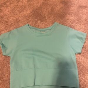 aerie Teal Short Sleeve Top